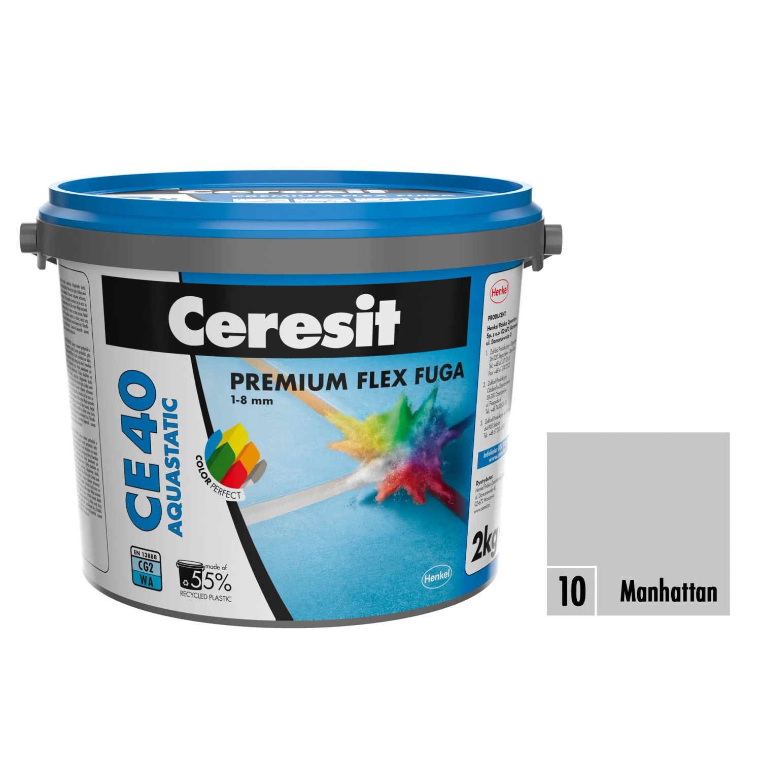 E-shop Ceresit Flexibilná škárovacia hmota CE 40 Aquastatic Manhattan, 2 kg