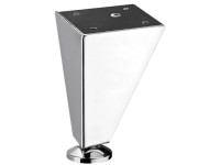 Hettich Nábytková noha Gaja 70 x 70 x 100 mm vzhľad nerezovej ocele