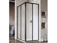 RAVAK Sprchovací kút Supernova SRV2+SRV2 90x90 195 čierna+transparent RAVAK Sprchovací kút Supernova SRV2+SRV2 90x90 195 čierna+transparent