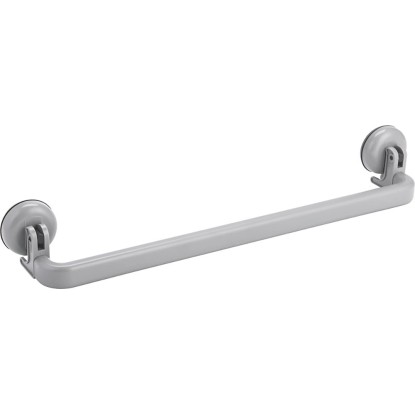 Držiak na uterák s prísavkou, sivý matný 49,2 x 7,5 x 7,1 cm