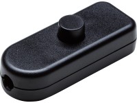 OBI Medzišňúrový vypínač 2 A, čierny