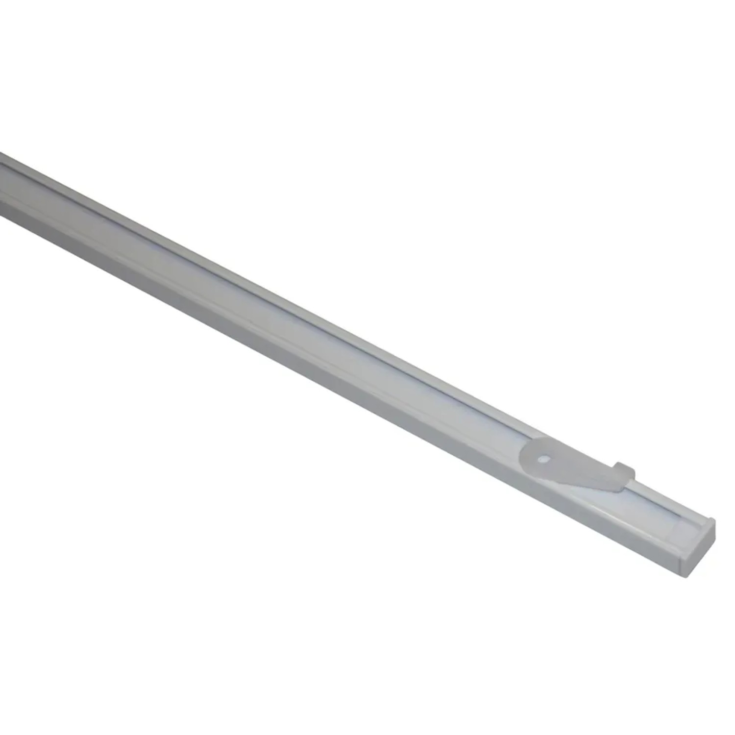 E-shop Gardinia Súprava záclonových koľajničiek Lucy 1drážková, biela, hliník, 200 cm