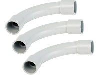 Koleno chráničky EN 16 sivé, 3 ks Koleno chráničky EN 16 sivé, 3 ks