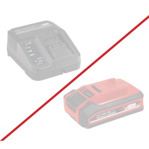Batéria a nabíjačka Einhell Power X-Change (nie sú súčasťou balenia) pre akumulátorový vyžínač Agillo.