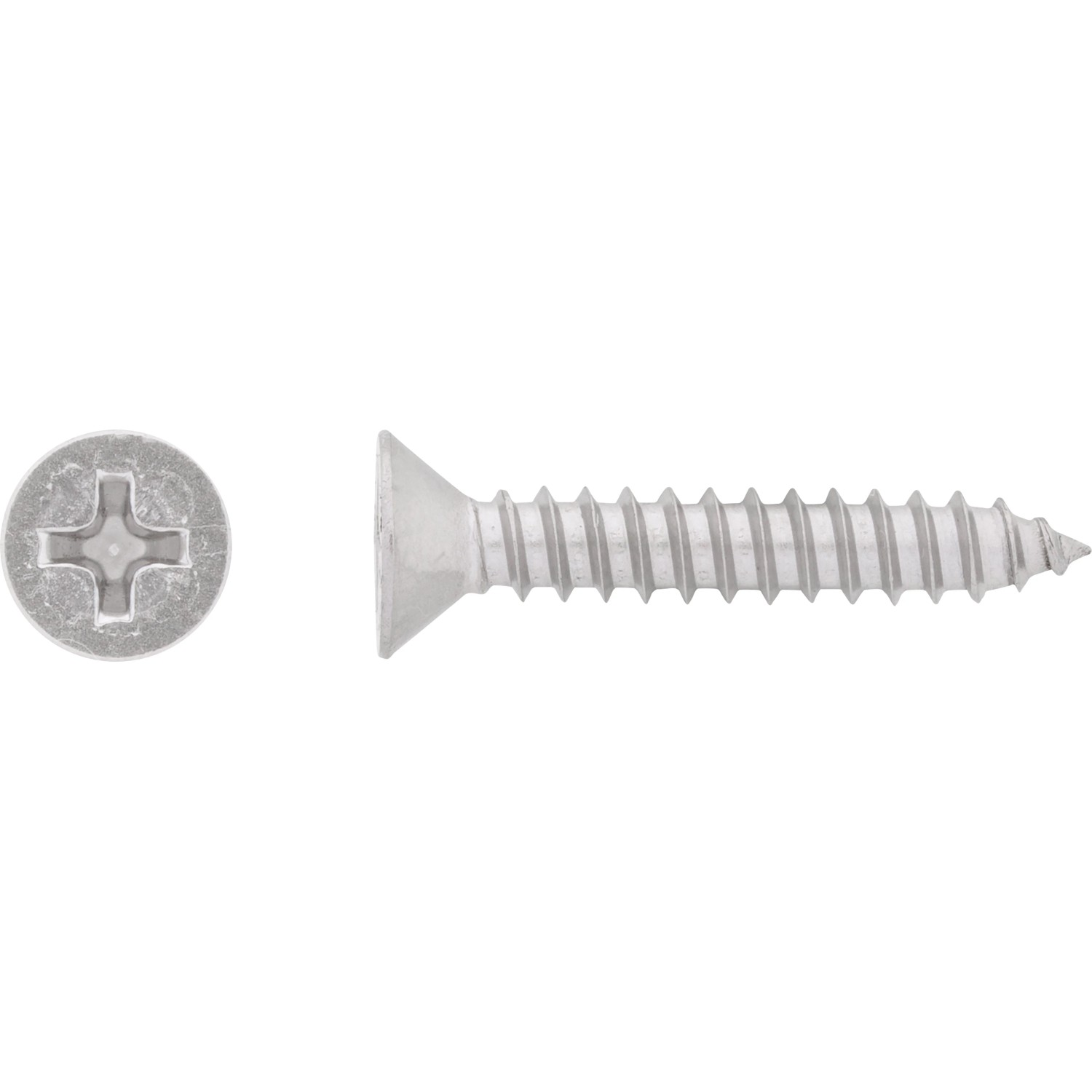 E-shop Skrutka do plechu so zápust. hlavou PH2 plný závit bielo pozink. 4,2x13 mm, 12ks