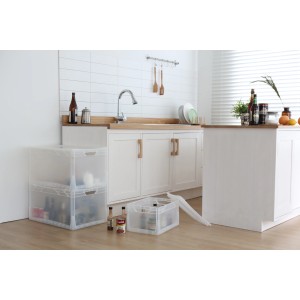 Sivé veko pre box Eurobox-System 60x40 cm, vhodné pre úložné boxy, pre bezprašné skladovanie.