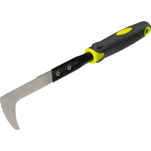 Ručná škrabka na škáry, 34 cm, s nerezovou čepeľou a ergonomickou rukoväťou na odstraňovanie buriny.