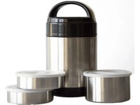 Nerezový jedlonosič s termobalom + PH, 3dielny, pr. 11 cm