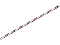 LUX Polypropylénové lano pletené bielo-čierno-červené, pr. 8 mm - metráž