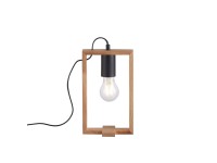 Just Light Stolová lampa FRANKY čierna 28,5 x 15 x 10 cm