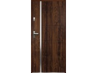 O.K. DOORS Oceľové vchodové dvere IRIS P55 tmavý orech 90 P