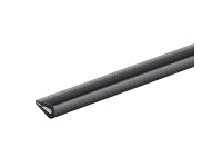 GAH Alberts Zverný ochranný profil, mäkčené PVC, čierna, 7 x 10 x 1500 mm