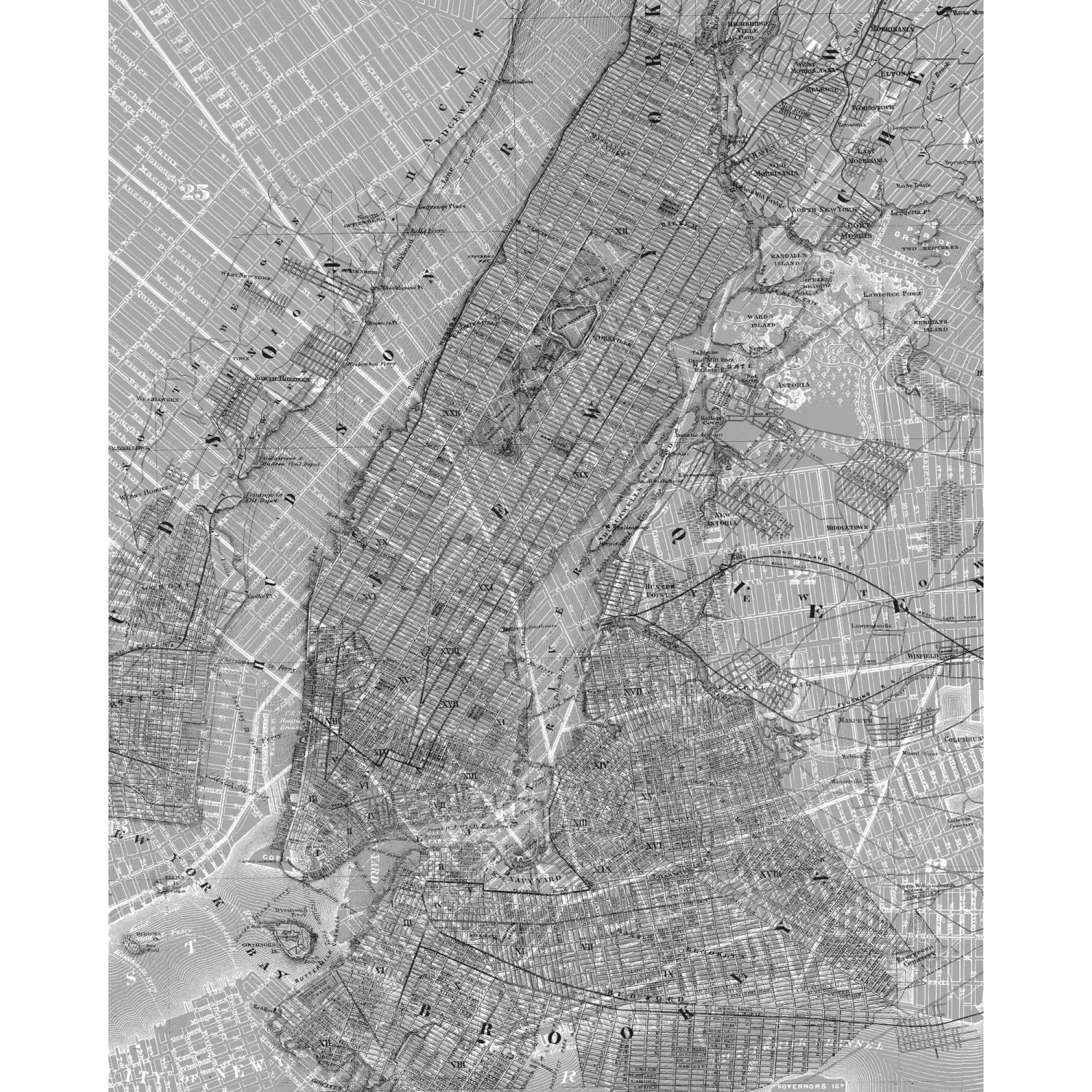 E-shop Komar Vliesová fototapeta NYC Map 200 x 250 cm