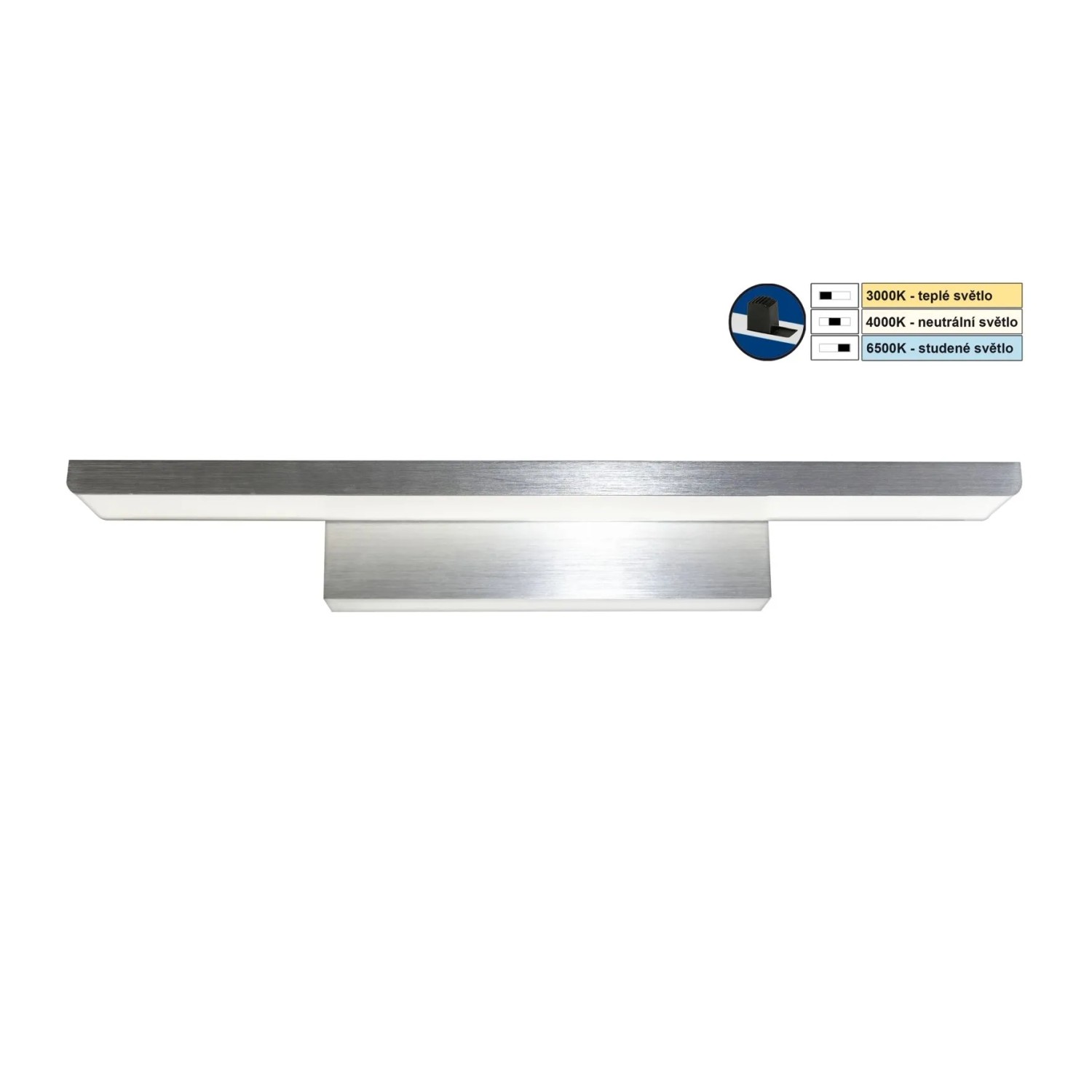 E-shop Top Light Kúpeľňové LED svietidlo Columbia 40 CCT 8W IP44 800lm 40 x 8,5 x 5 cm