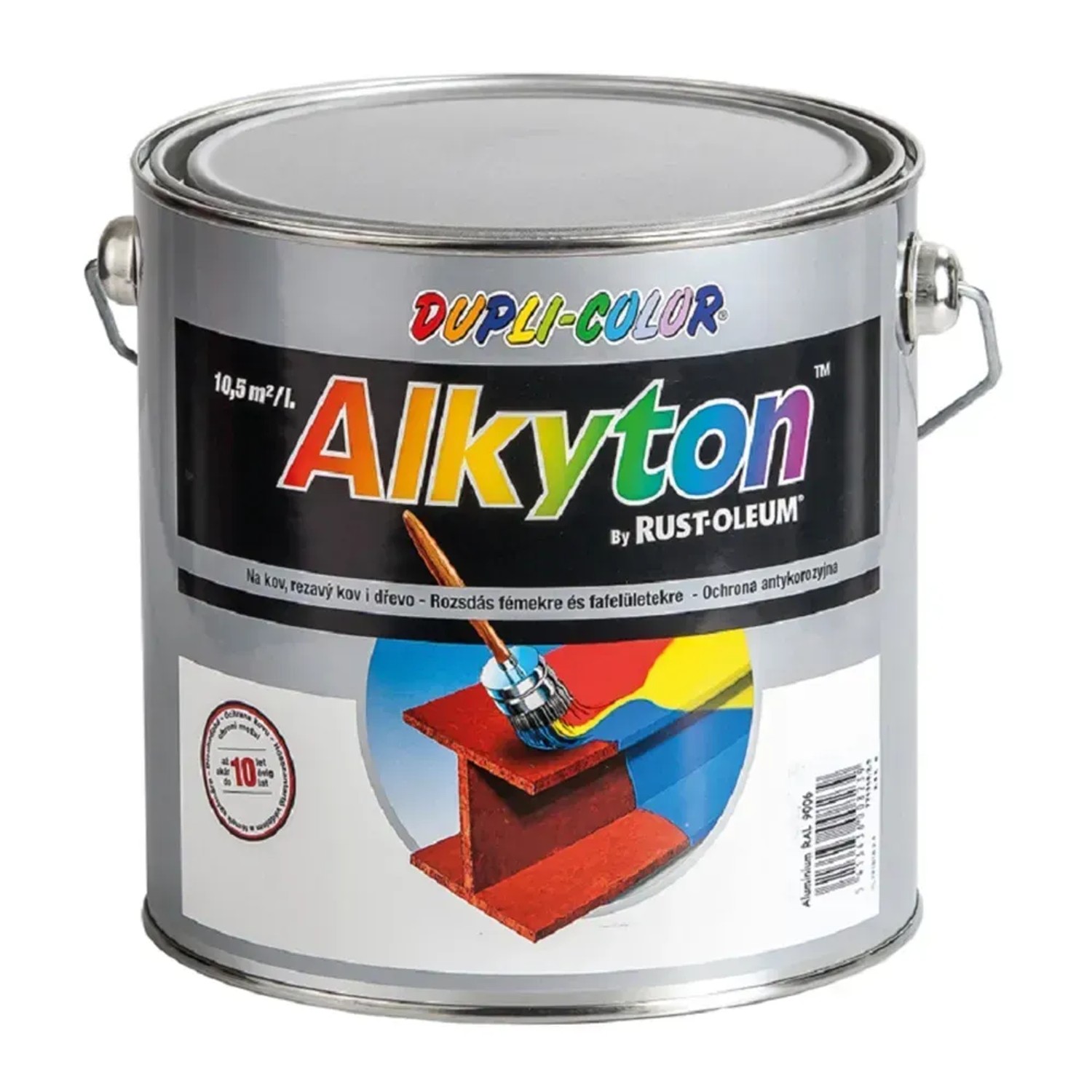 E-shop DUPLI-COLOR Samozákladový email ALKYTON kladivkový, čierna, 250 ml
