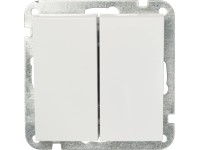 OBI Sériový vypínač Andromeda polárne biely vrátane rámčeka