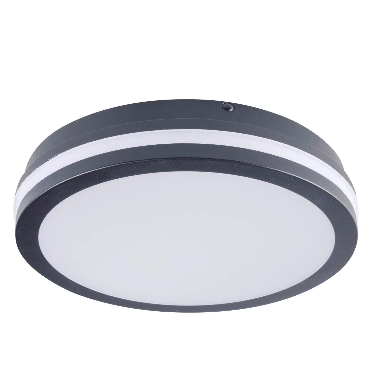 E-shop Kanlux Stropné LED svietidlo BENO 24-30W CCT-O-SEG so senzorom grafit pr. 26 cm