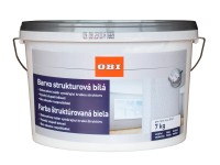 OBI Interiérová farba štruktúrovaná biela matná 7 kg