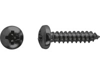 Skrutka do plechu s polguľ. hlavou PH3 plný závit čierno pozink. 5,5x25 mm, 12ks