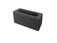 DITON Plotová tvárnica s fazetou H hladká čierna 38,5 x 19 x 19 cm