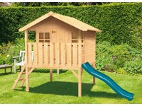 Maone Drevený detský domček LINDA 2, bez šmykľavky, 180 x 112 x 180 cm