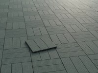 WPC terasová dlaždica Artwood sivá 4 ks, 30 x 30 x 2,2 cm