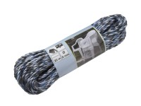 LUX Polypropylénové lano krútené modro-bielo-čierne pr. 6 mm x 20 m