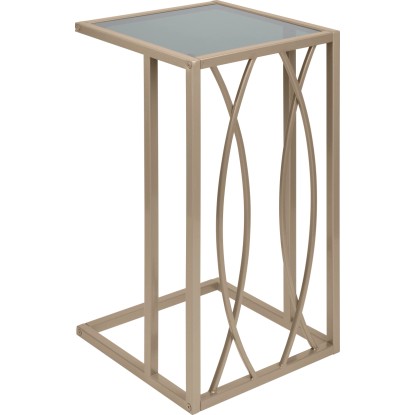Odkladací stolík Blush Bordeaux hranatý 54 cm x 30 cm x 30 cm zlatý
