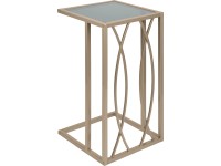 Odkladací stolík Blush Bordeaux hranatý 54 cm x 30 cm x 30 cm zlatý