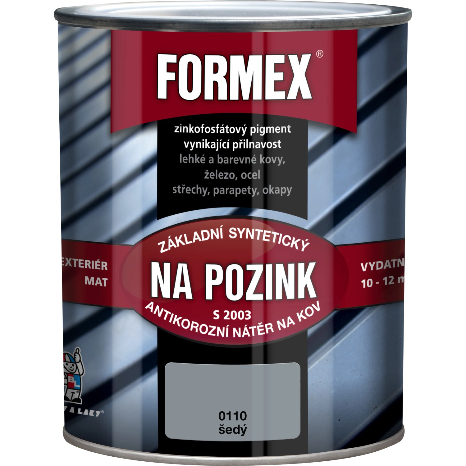 E-shop Formex Základ na pozink S2003, 600 ml šedý