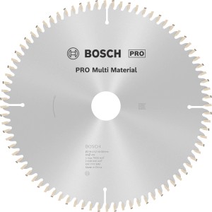Kotúčová píla Bosch Multi Material, 216 mm, 80 zubov, pre presné rezy.