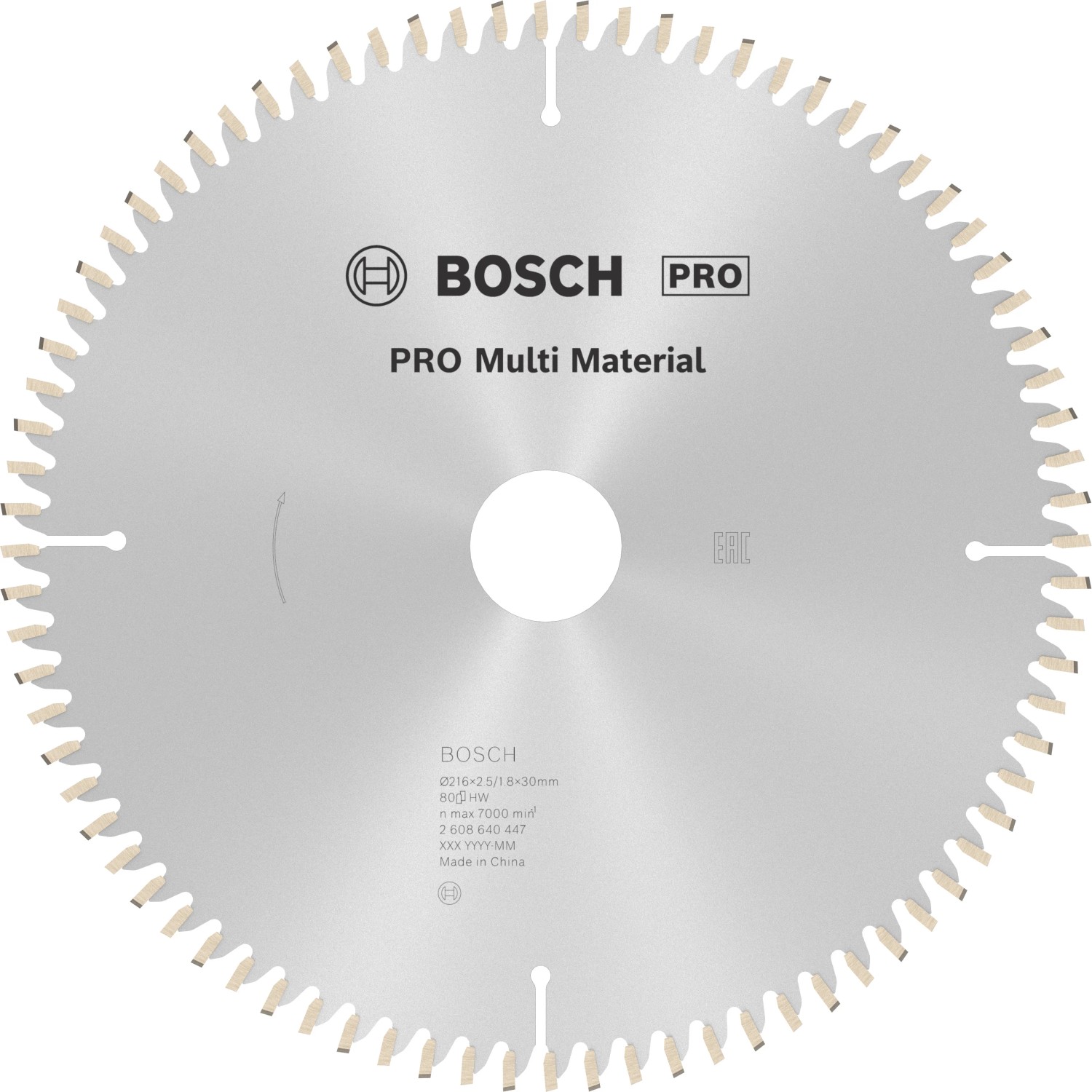 E-shop Bosch Pílový rezný kotúč PRO Multi Material, pr. 216 x 30 mm