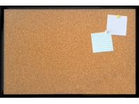 Bondecor Nástenná tabuľa korková, čierny rám, 40 x 60 cm