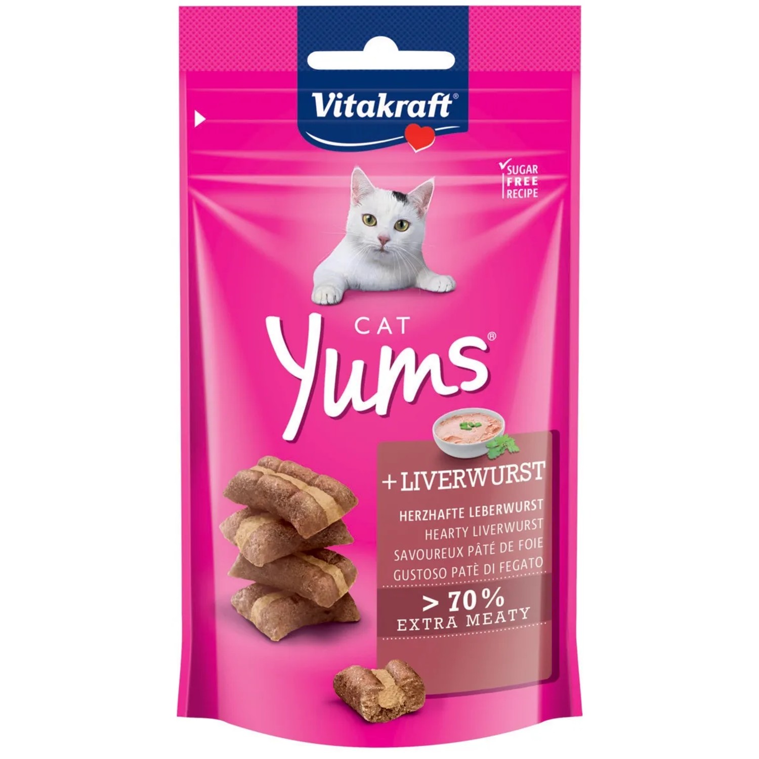 E-shop Vitakraft Pochúťka pre mačky Cat Yums pečeňovka 40 g