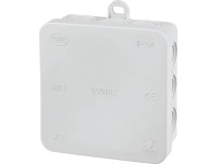 Rozbočovacia krabica na omietku 85 mm x 85 mm sivá IP54