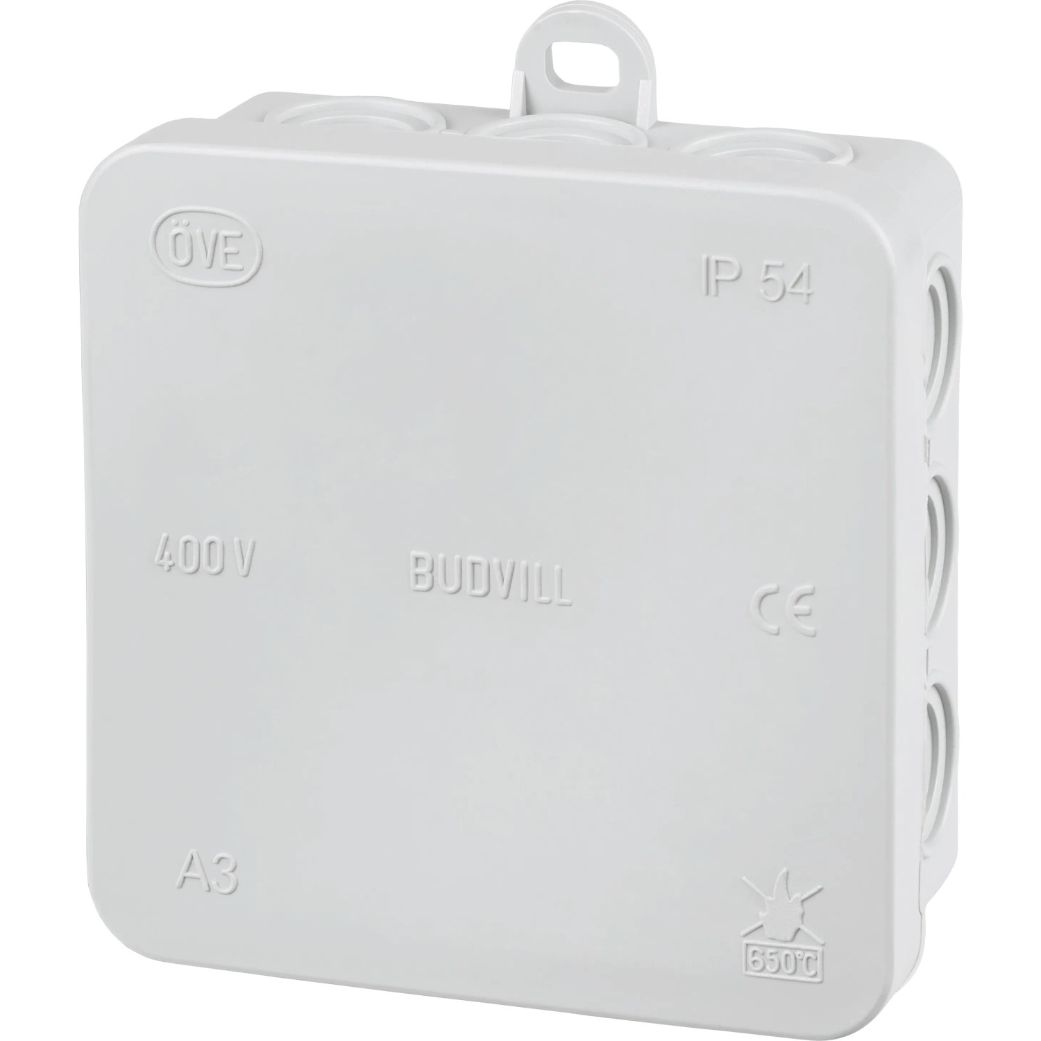E-shop Rozbočovacia krabica na omietku 85 mm x 85 mm sivá IP54