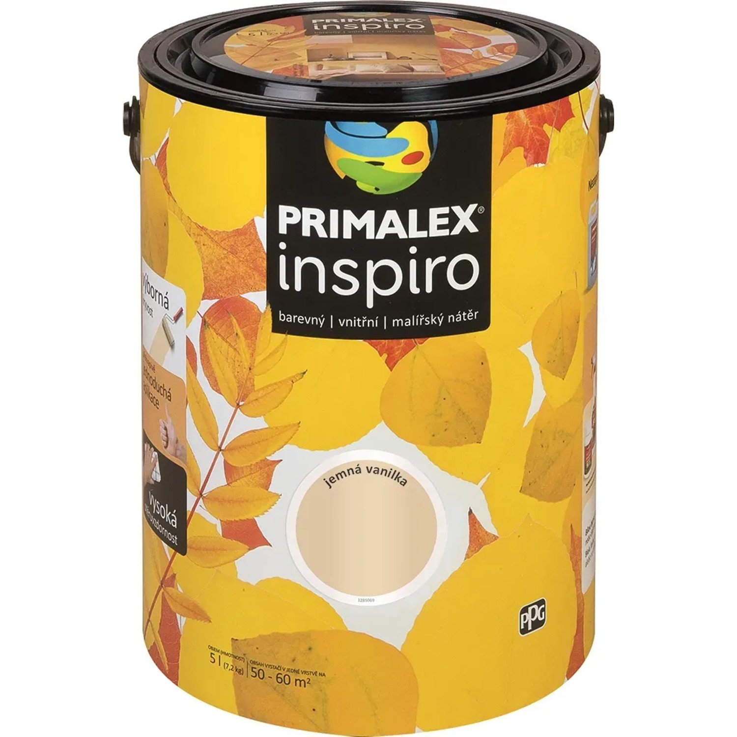 E-shop PRIMALEX Farebný vnútorný maliarsky náter Inspiro jemná vanilka 5 l