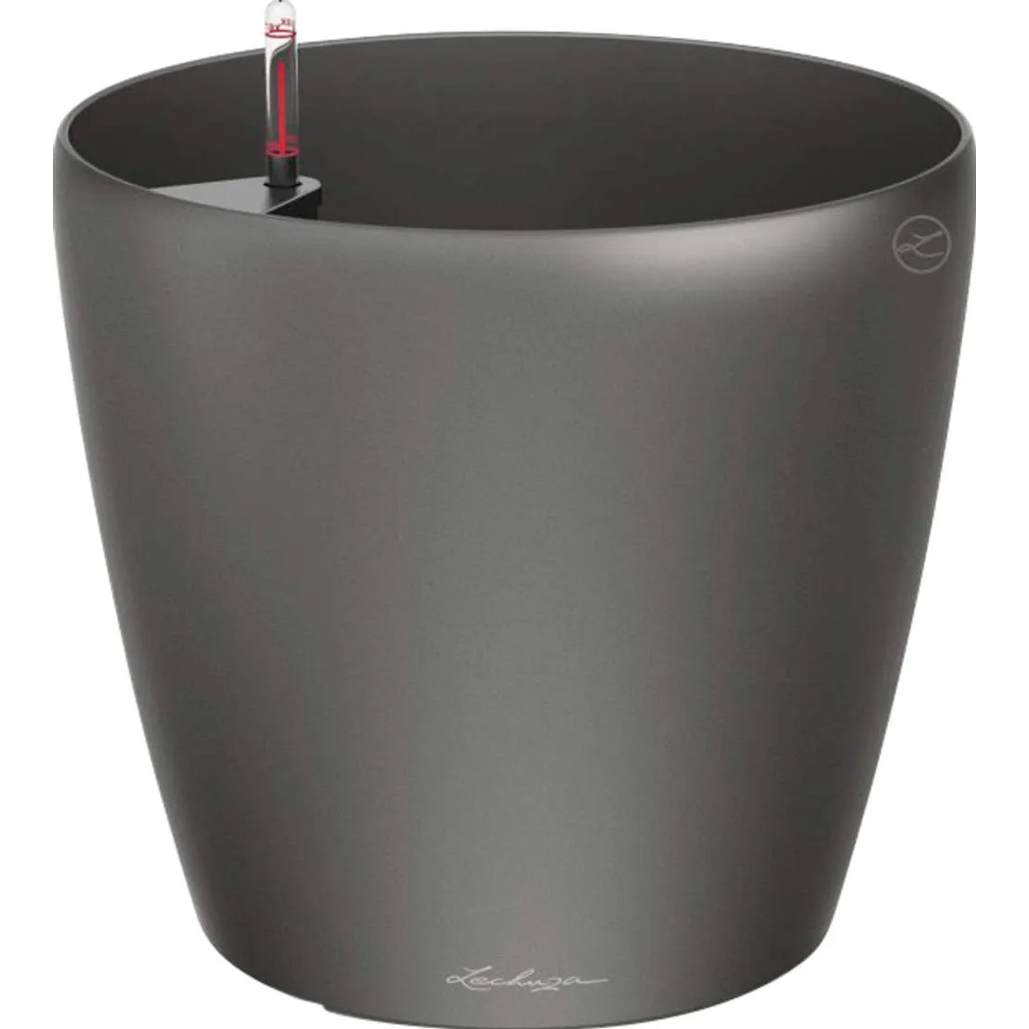 E-shop Lechuza Kvetináč Classico Premium 70, antracitová metalická, pr. 70 x 65 cm