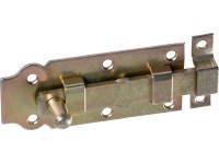 Dverová zástrčka s gombíkom nažlto pozinkovaná 100 mm x 44 mm