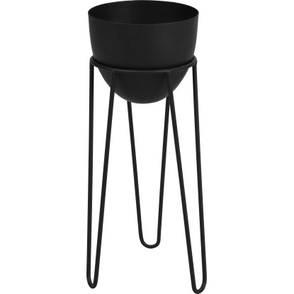 Kovový stojan na rastliny 40 cm x 19 cm x 19 cm čierny
