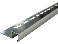 Arcansas Ochranný profil ALUSQUARE alu strieborný elox leštený 10 x 27 x 1000 mm