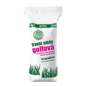 Vrece trávneho semena golfovej zmesi, vhodné pre reprezentatívne trávniky.