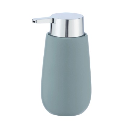 Wenko Dávkovač mydla Badi modrosivý 0,32 l keramika 9,5 x 16 x 8 cm