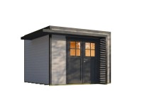 Weka Drevený záhradný domček Amberley 28mm V3, sivá-antracitová, 300 x 300 cm Weka Drevený záhradný domček Amberley 28mm V3, sivá-antracitová, 300 x 300 cm