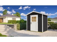Weka Drevený záhradný domček 223 veľ. 1, antracitová, 205 x 154 cm