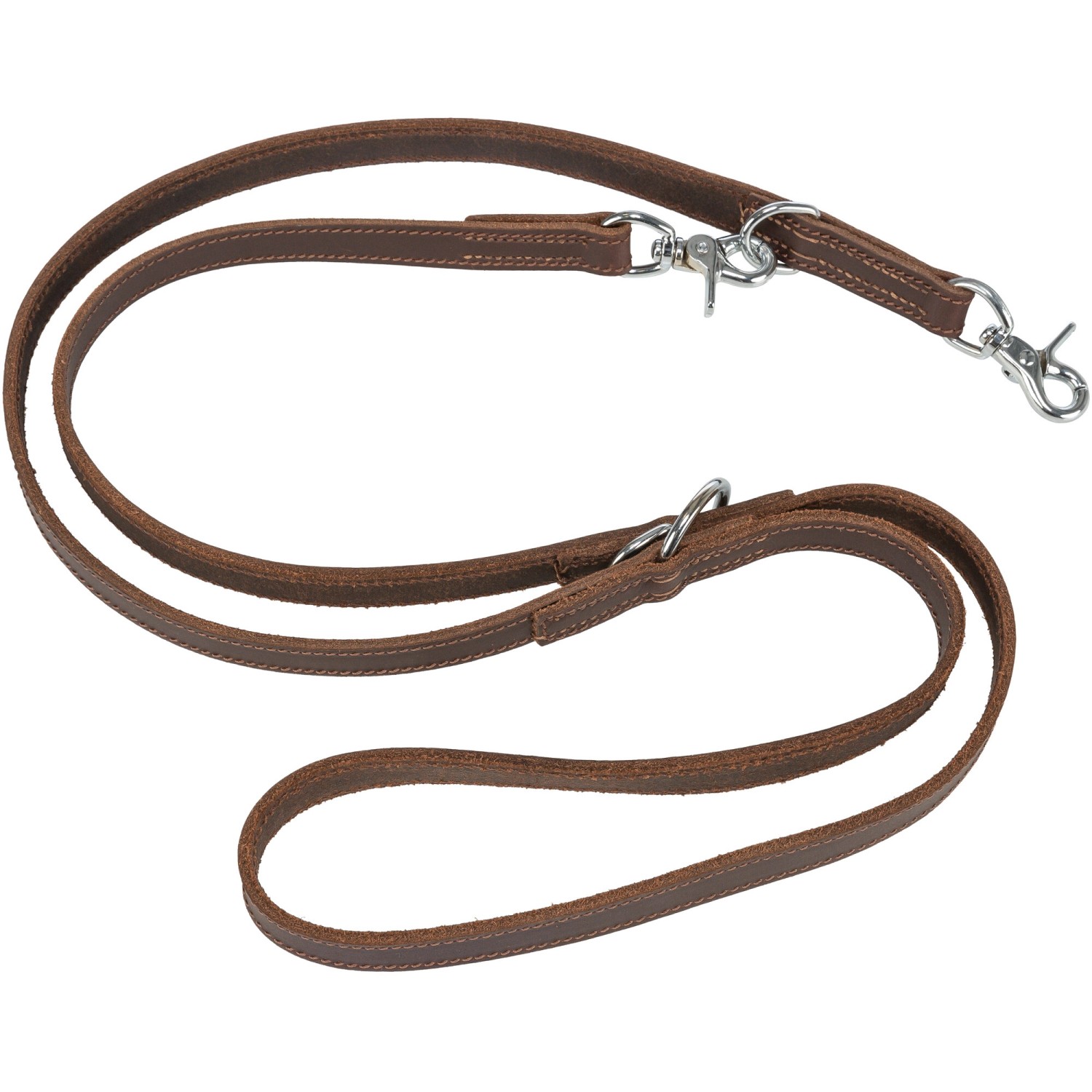 TRIXIE Halsband van geolied leer, maat M - L: 42-48 cm/25 mm, donkerbruin, hond, 19007 TRIXIE Halsband van geolied leer, maat M - L: 42-48 cm/25 mm, donkerbruin, hond, 19007