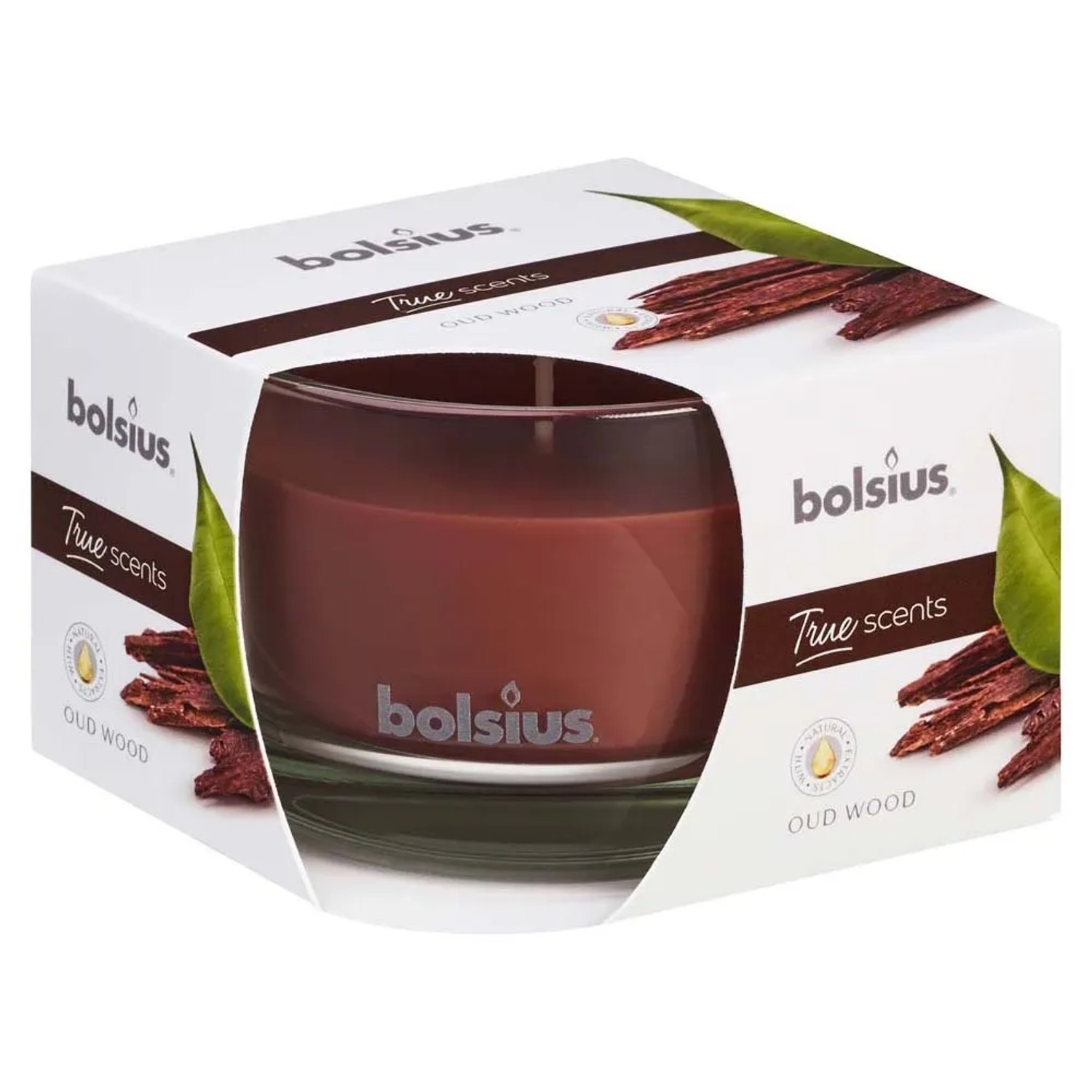 E-shop Bolsius Vonná sviečka Aromatic Oudové drevo 2.0 sklo 90 x 63 mm