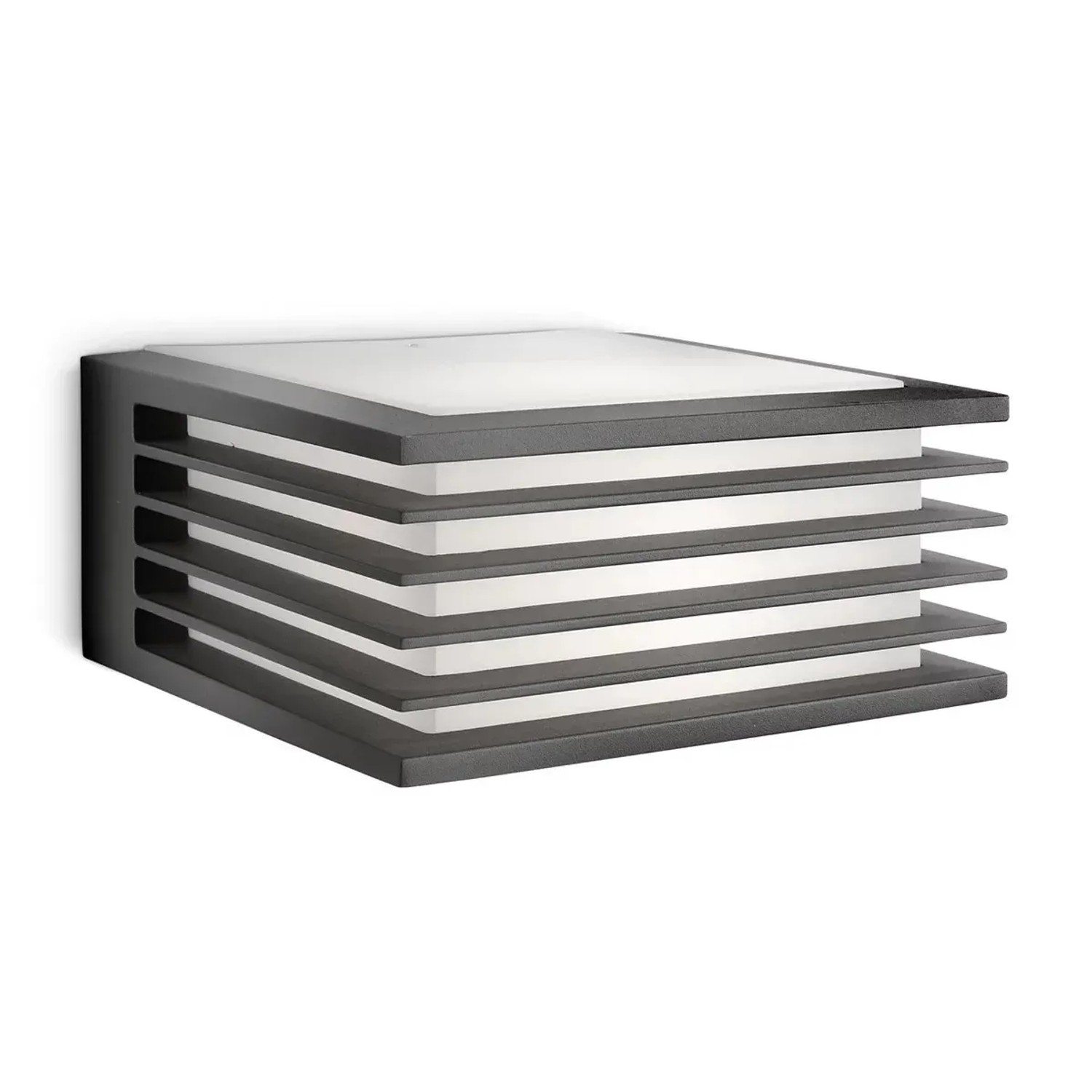 E-shop Philips Nástenné svietidlo myGarden Shades, E27, antracit, 8,2 x 17,1 x 17 cm
