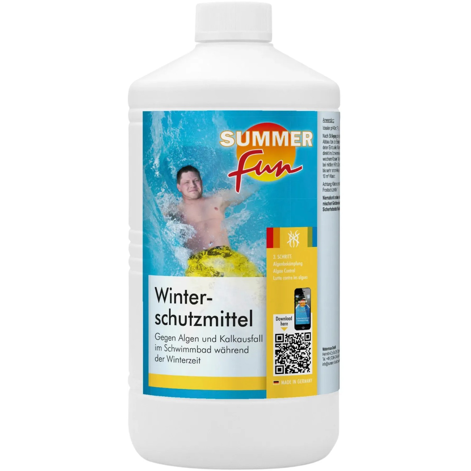 E-shop Summer Fun Zazimovacia zmes do bazéna Algicíd štandart 1 l
