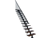 Minka STAIRS Modulové schodisko Comfort Top orech/čierna, 312 cm Minka STAIRS Modulové schodisko Comfort Top orech/čierna, 312 cm